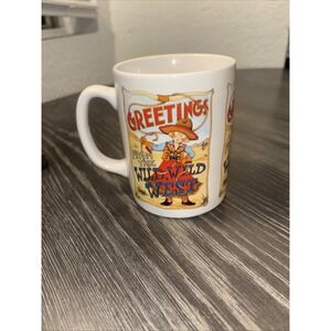 Vintage Mary Engelbreit "Greetings From The Wild Wild West" Me Coffee Mug/12 oz.